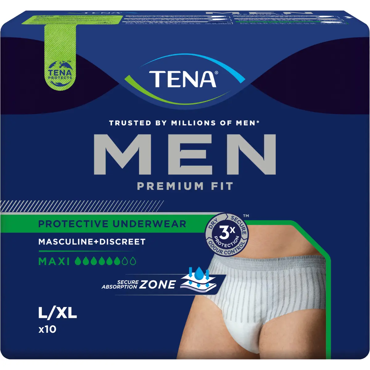 TENA Men Premium Fit Inkontinenz Pants Maxi L/XL