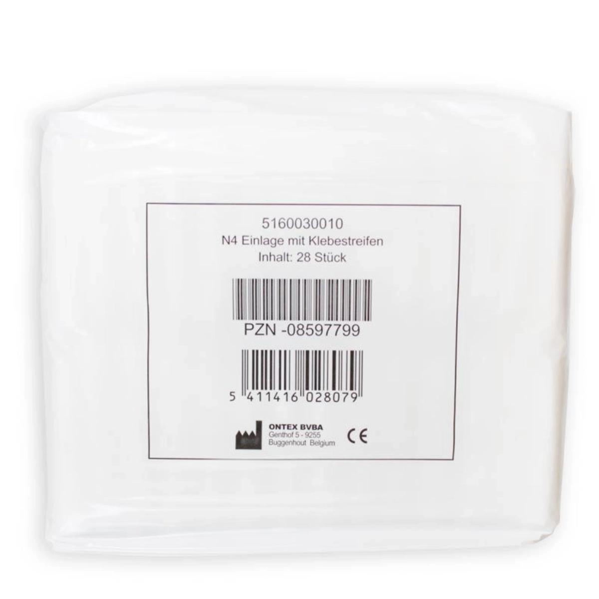 Hygieneeinlage mit Klebestreifen N4