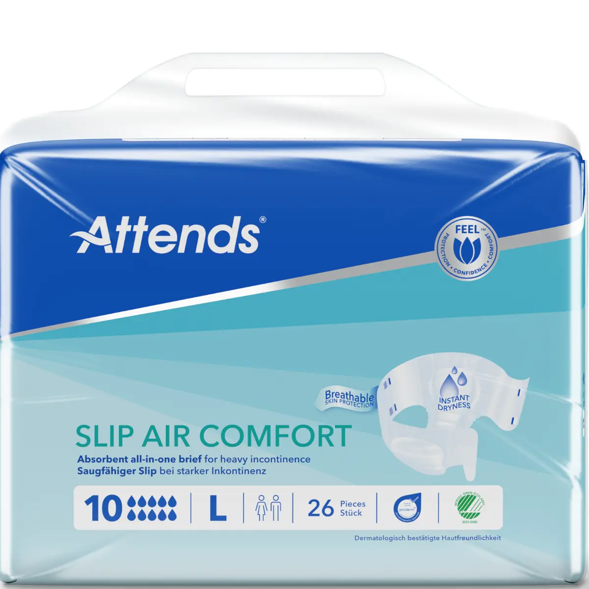 Attends Slip Air Comfort 10