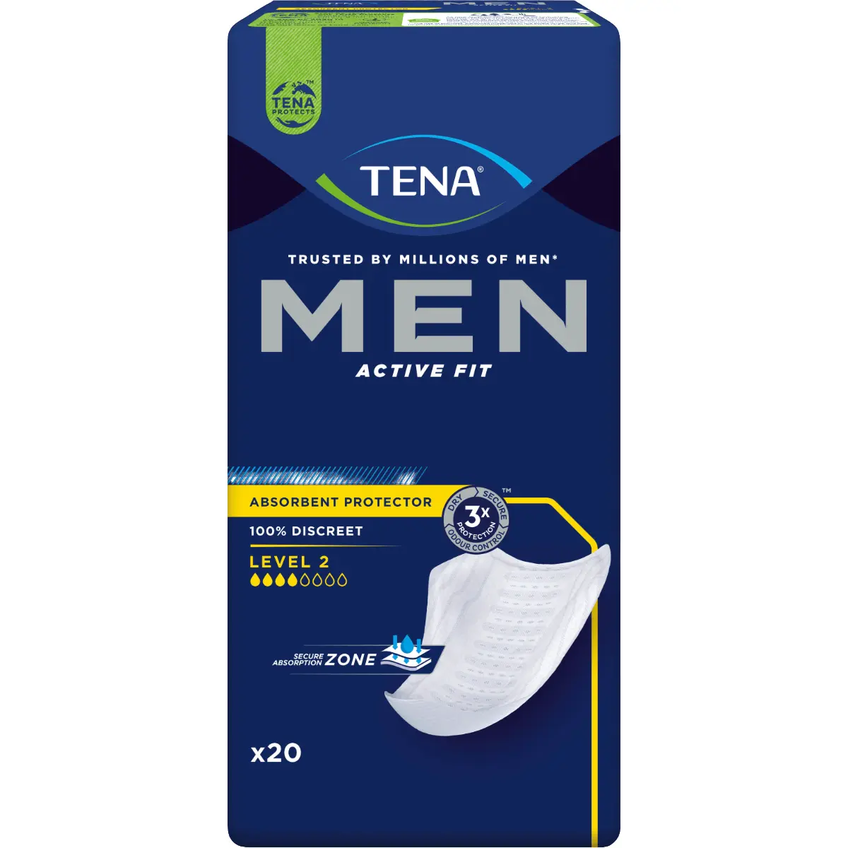 TENA Men Active Fit Absorbierende Protektoren Level 2